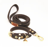 Leather Necklace Leash Set for Small Dogs