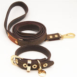 Leather Necklace Leash Set for Small Dogs