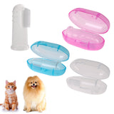 Finger Toothbrush Dog Brush Breath Double Head Teeth Care Dog Cat Cleaning Toothbrushes