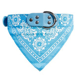Adjustable Dog Bandana Leather Printed