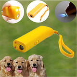 Dog Repeller Anti Barking Stop Bark Training Device Trainer LED Ultrasonic 3 in 1 A