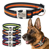 Reflective Personalized Engraved Dog Collar