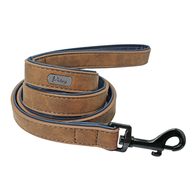 Leather Lead Rope Belt For Small Medium Large Dogs
