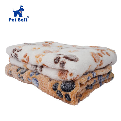 Soft Pet Blanket Winter Foot Print